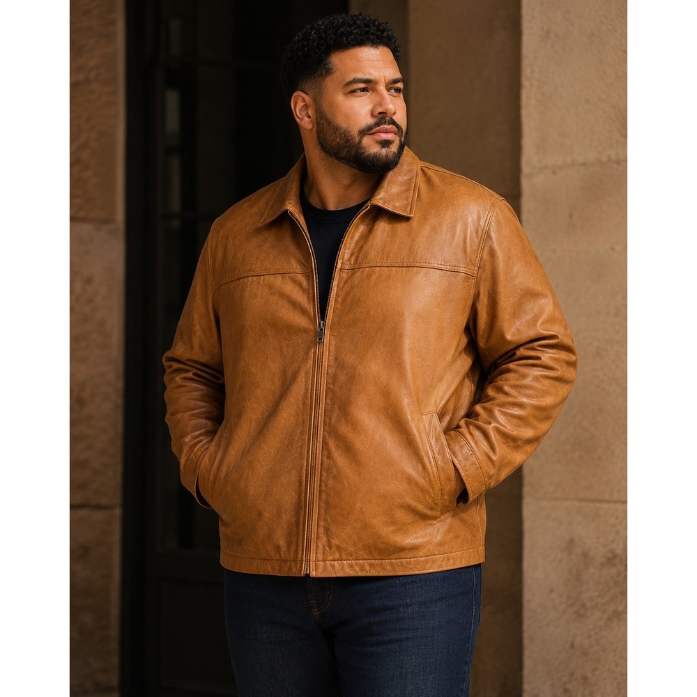 Vintage Wilsons Leather M. Julian Tan Cognac Leather Jacket Thinsulate Sz 3X